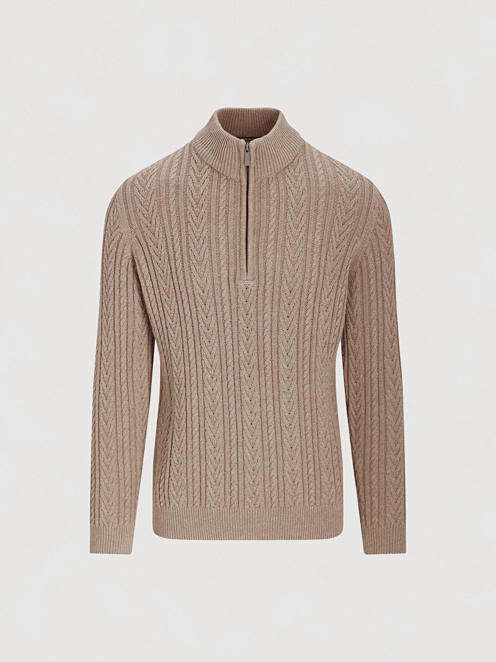 BEŻOWY SWETER PEBBLE - 2