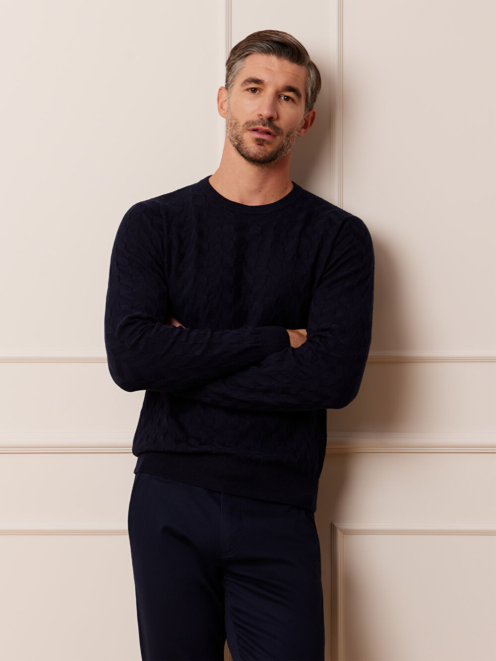 GRANATOWY SWETER JOSHUA - 7