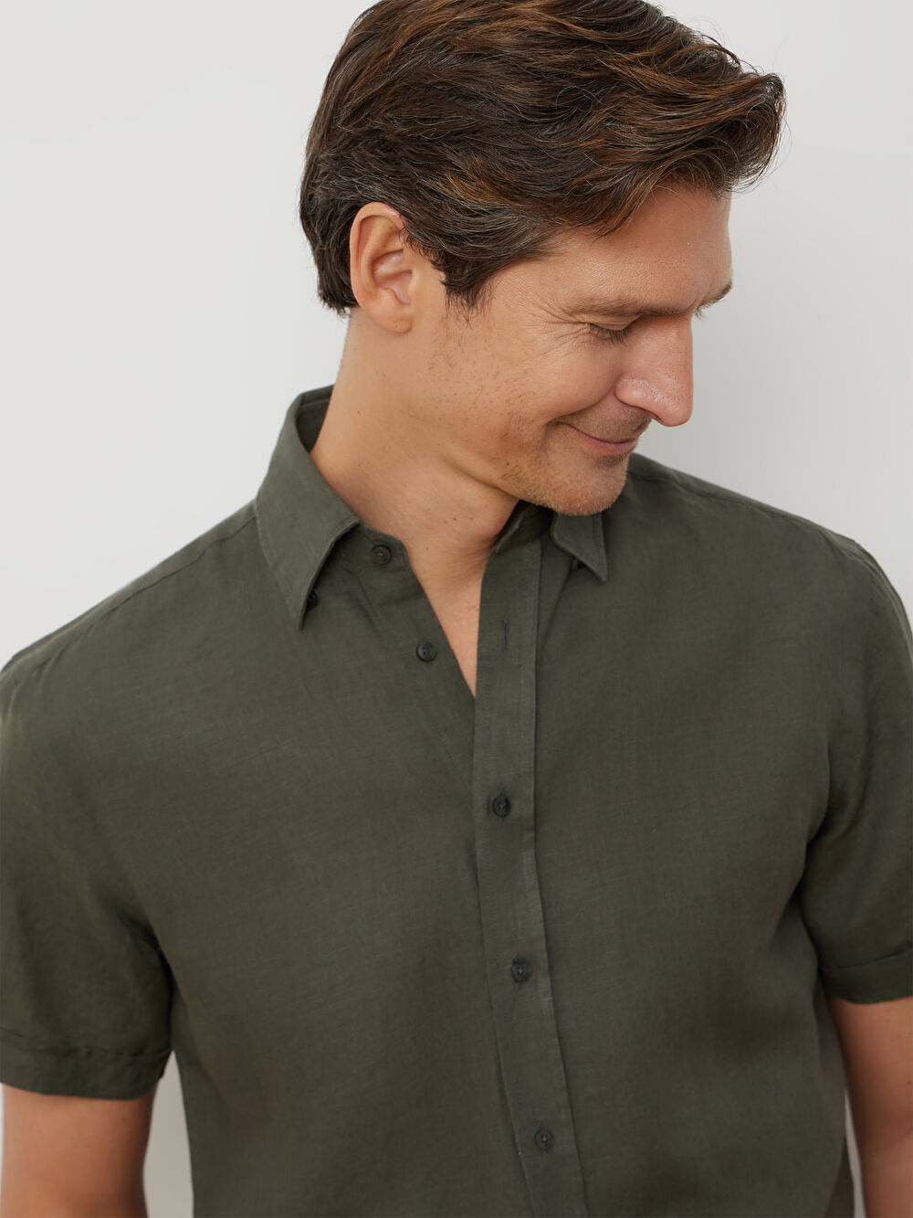 KOSZULA KHAKI CAPRI KRÓTKI RĘKAW - 6
