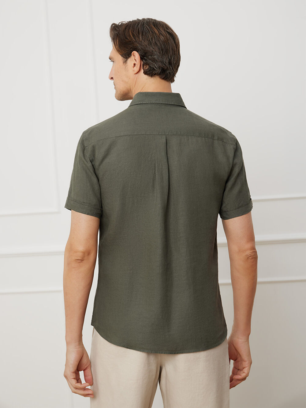 KOSZULA KHAKI CAPRI KRÓTKI RĘKAW - 4