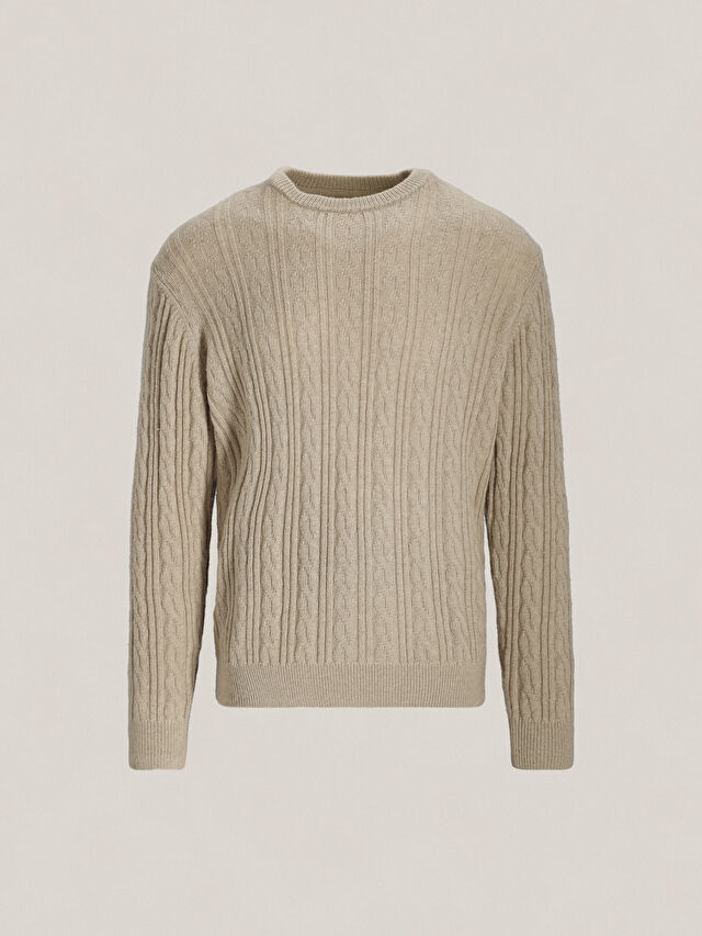 BEŻOWY SWETER MARCONI