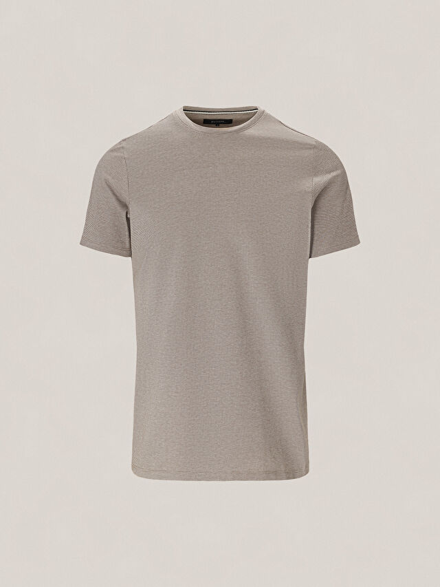 BEŻOWY T-SHIRT DOVER