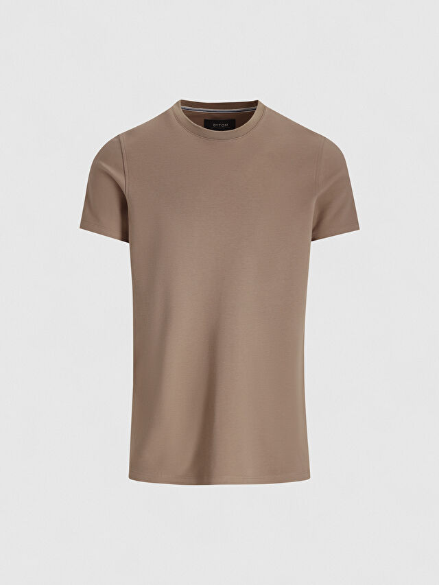 BEŻOWY T-SHIRT WALSEY