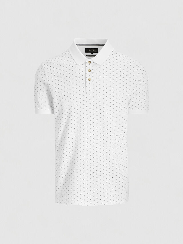 BIAŁE KLASYCZNE POLO BURMAN