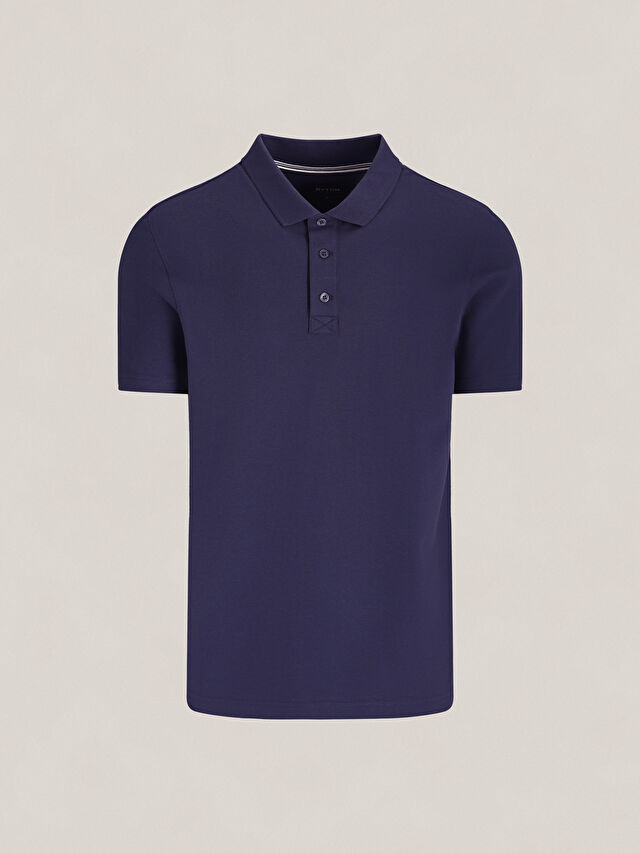 GRANATOWE KLASYCZNE POLO RAMSEY