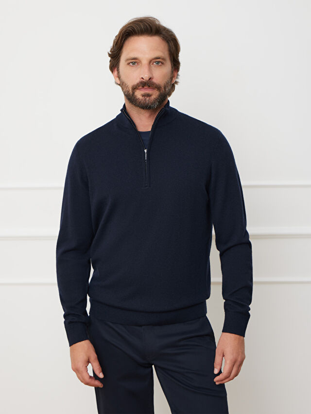 GRANATOWY SWETER BALFRON