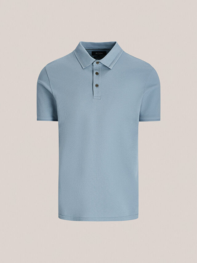 NIEBIESKIE KLASYCZNE POLO GREENHAUGH