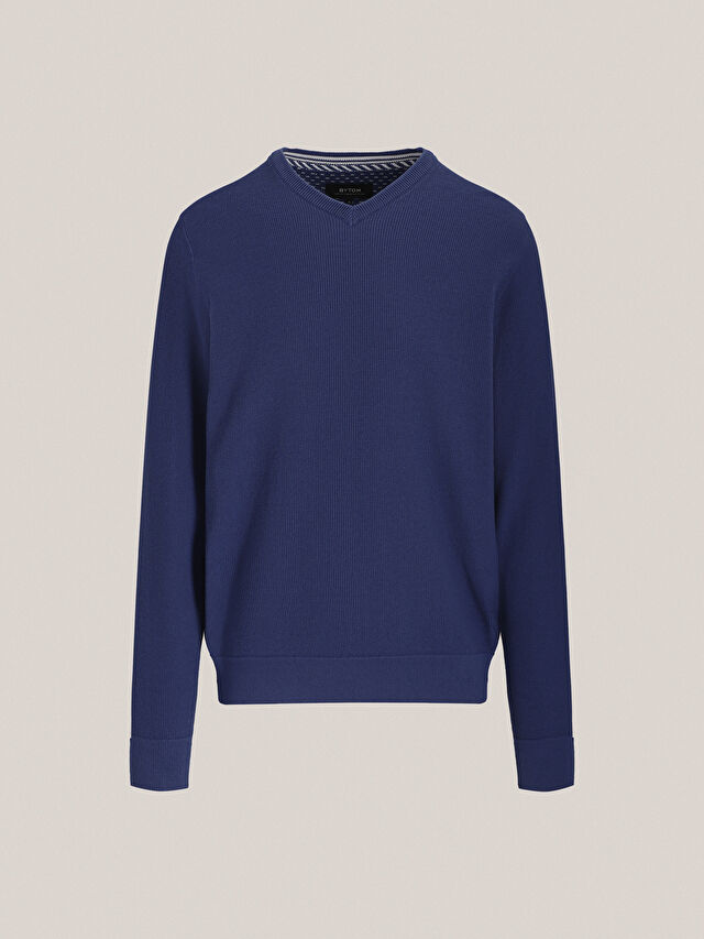 NIEBIESKI SWETER BUBLE