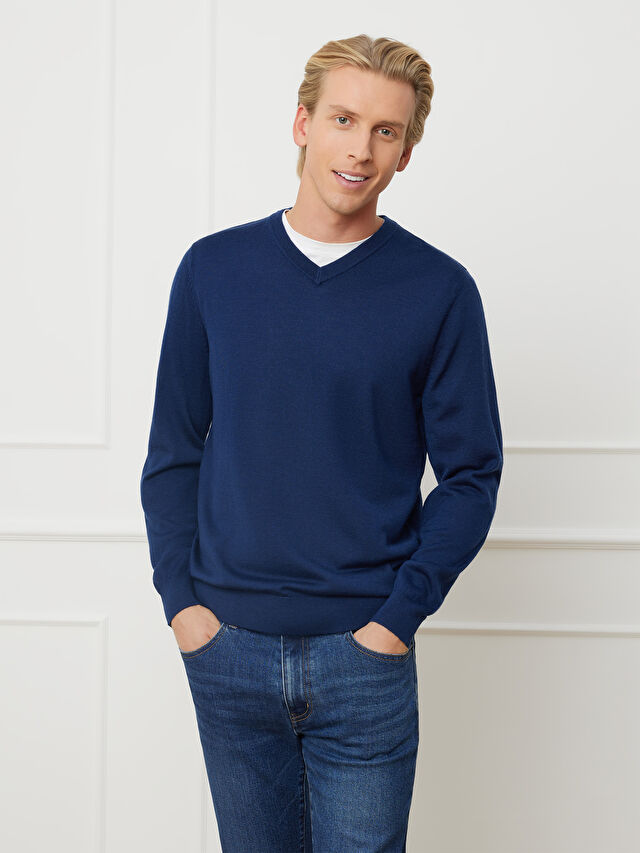 NIEBIESKI SWETER GLASGOW