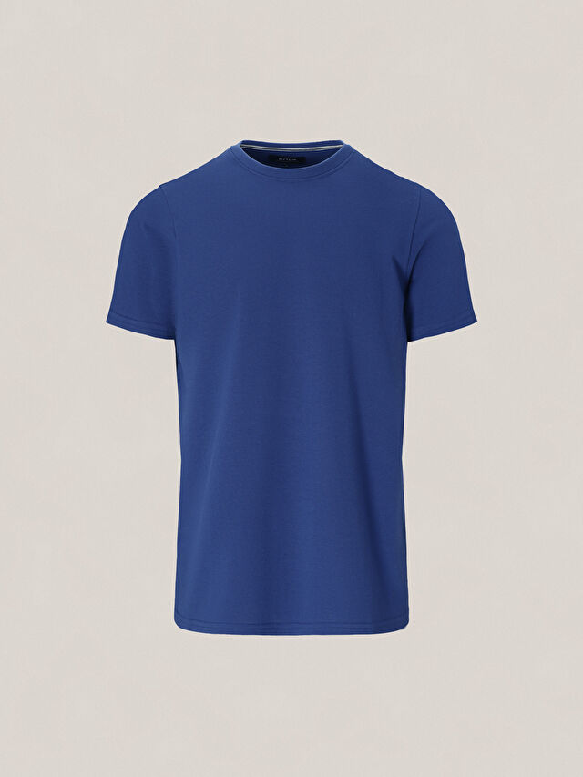 NIEBIESKI T-SHIRT CRISSMOD