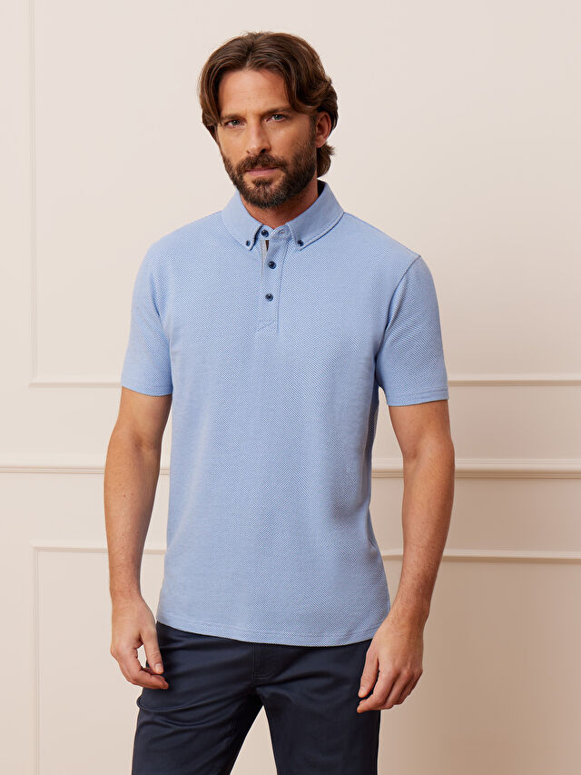 NIEBIESKIE KLASYCZNE POLO ENNIS
