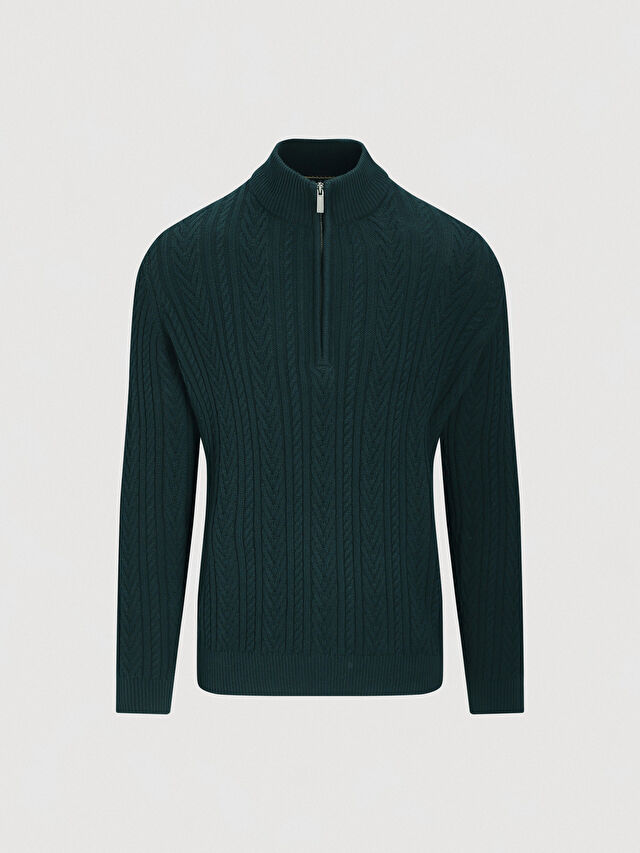 ZIELONY SWETER PEBBLE