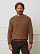 BRĄZOWY SWETER CALARO